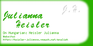 julianna heisler business card